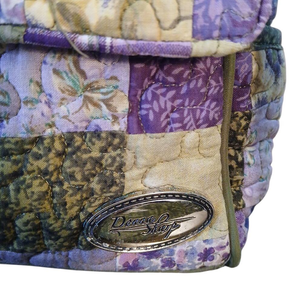 Donna Sharp Quilted Patchwork Cottagecore Purple … - image 3